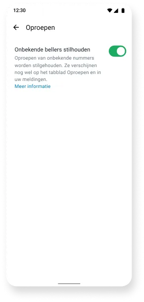 screenshot van de functie voor het от неизвестных van een onbekende beller in de whatsapp-app